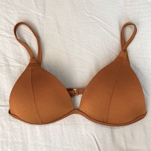 Gold / Burnt Orange Padded Bikini Top